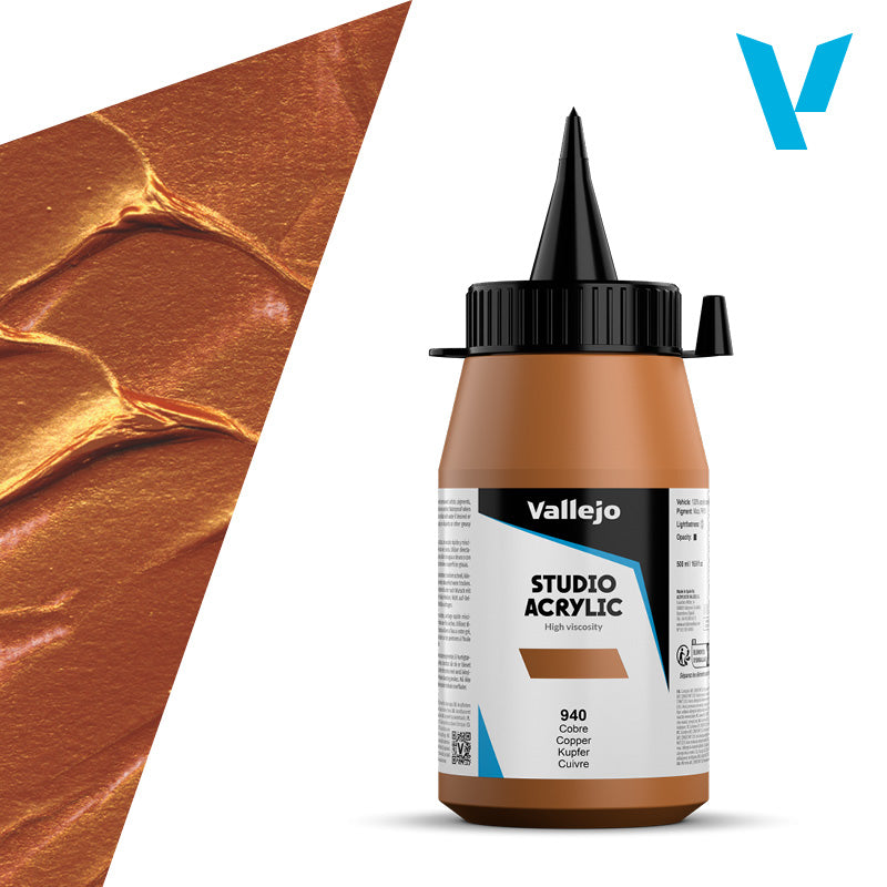 Pintura Acrílica Cobre 500 ml - Bellas Artes