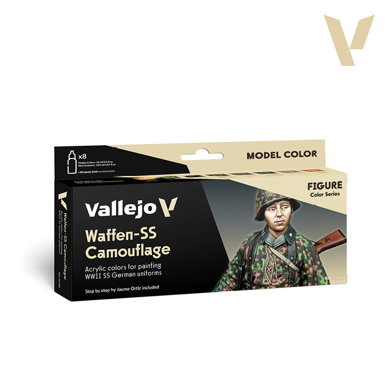 Set de 8 pinturas para camuflajes Waffen-SS