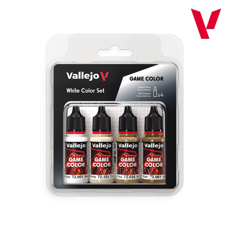 Set de 4 Pinturas Blancas 18 ml - Game Color