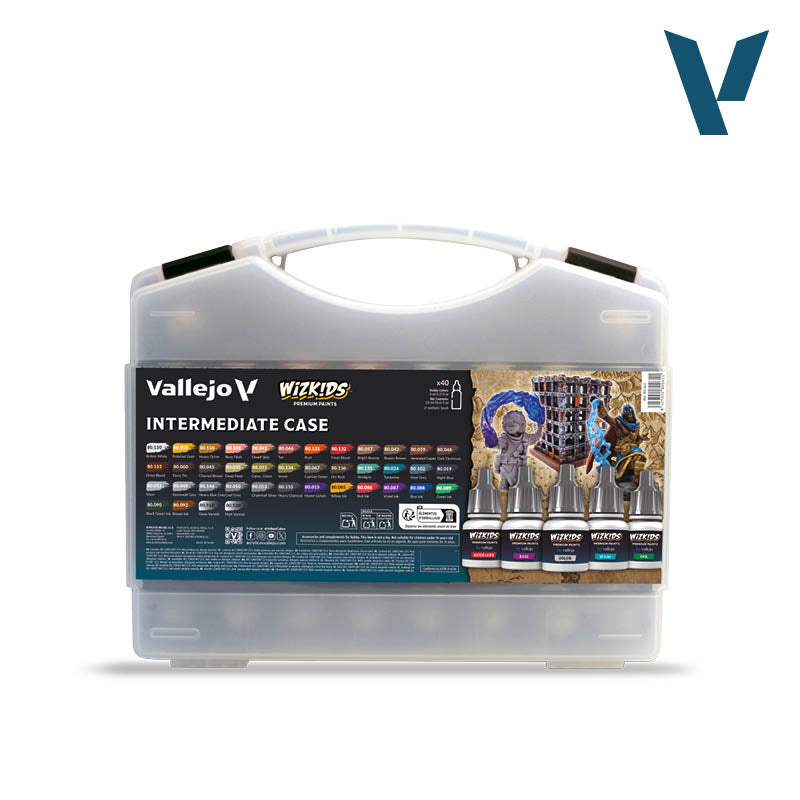 Maletín de 40 pinturas para miniaturas Wizkids - Nivel Avanzado